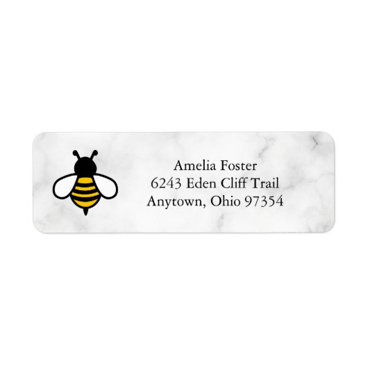 Honey Business Return Address Label ラベル (正面)
