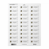 Honey Business Return Address Label ラベル (フルシート)