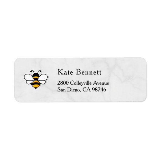 Honey Business  Return Address Label ラベル (正面)