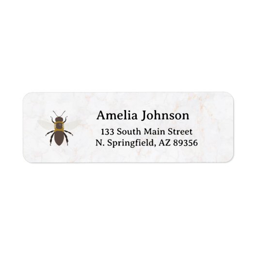 Honey Business  Return Address Label ラベル (正面)