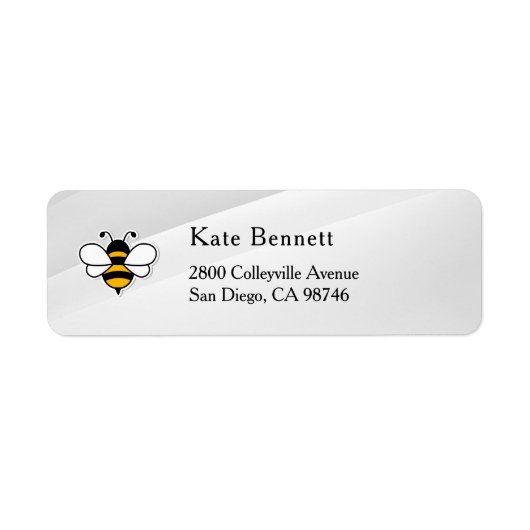 Honey Business  Return Address Label ラベル (正面)