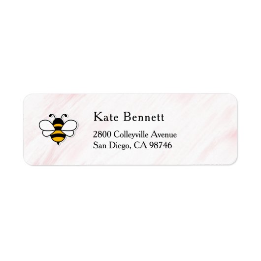 Honey Business  Return Address Label ラベル (正面)