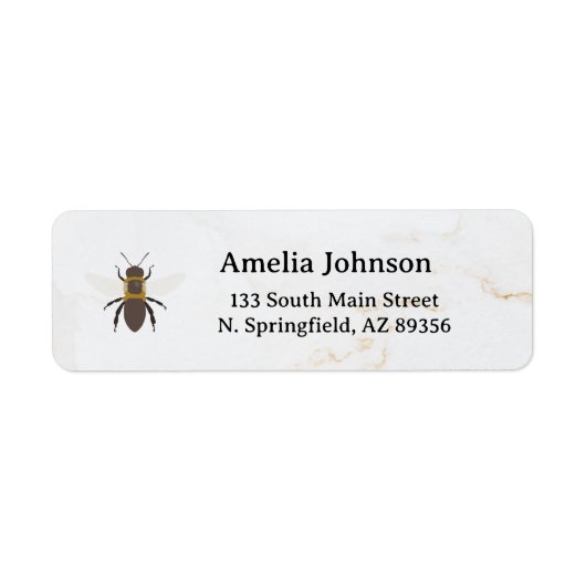 Honey Business  Return Address Label ラベル (正面)