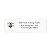 Honey Business Return Address Label ラベル (正面)