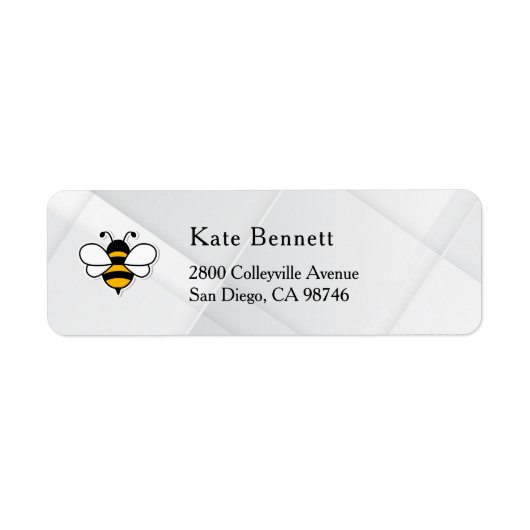 Honey Business  Return Address Label ラベル (正面)