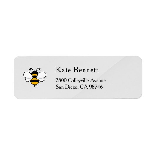 Honey Business  Return Address Label ラベル (正面)