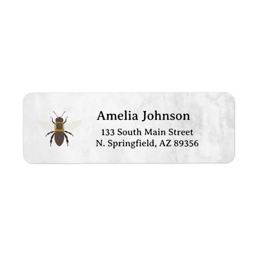 Honey Business  Return Address Label ラベル (正面)