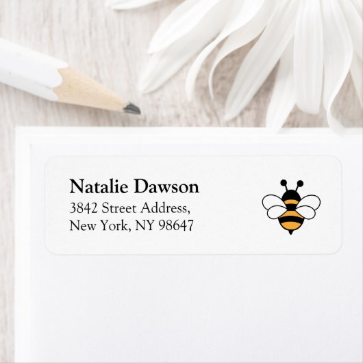 Honey Business Return Address Label ラベル (インサイチュ)