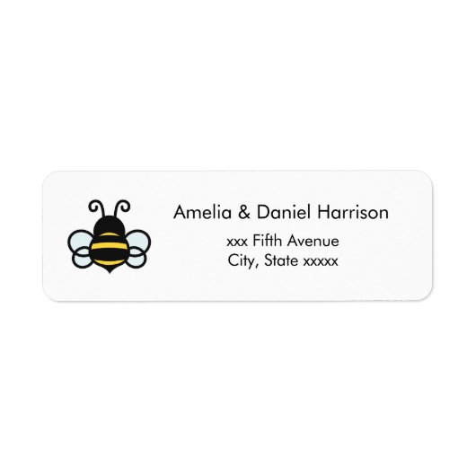 Honey Business Return Address Label ラベル (正面)
