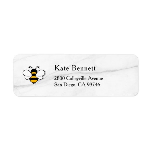 Honey Business  Return Address Label ラベル (正面)