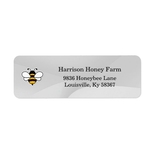 Honey Business Return Address Label ラベル (正面)