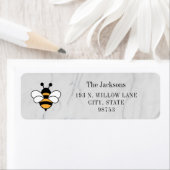 Honey Business Return Address Label ラベル (インサイチュ)