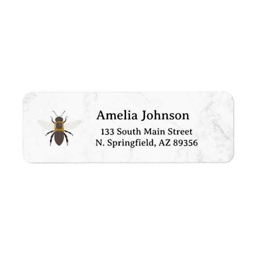 Honey Business  Return Address Label ラベル (正面)