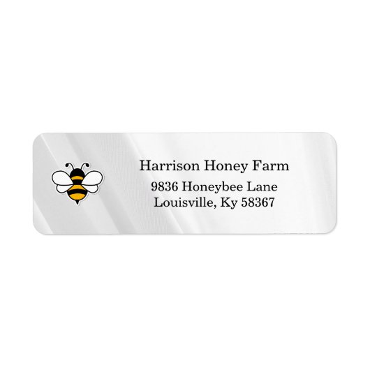 Honey Business Return Address Label ラベル (正面)