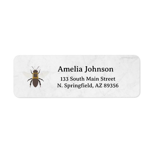 Honey Business  Return Address Label ラベル (正面)