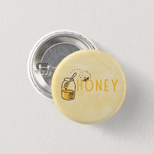 Honey Button 缶バッジ (正面&裏面)