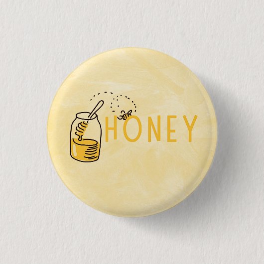 Honey Button 缶バッジ (正面)