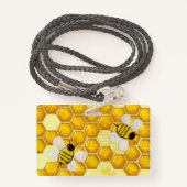 Honey Comb 3D Whimseyビジネス従業員 バッジ (裏面ランヤード)