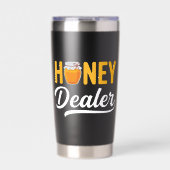 Honey Dealer Beekeeper Honeycomb Beekeeping Queen  保温保冷タンブラー (正面)