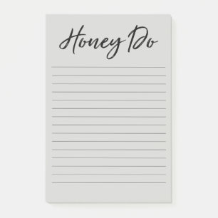 Honey Do Listグレーメモ帳 ポストイット