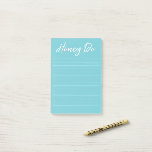 Honey Do List with Checkboxes Notepad ポストイット (デスク上)