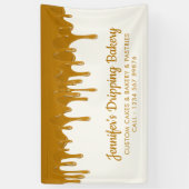 Honey Drip Bakery Chef Cafe Cake Display 横断幕 (縦)