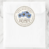 Honey for Friends Wildflower Gratious Label ラウンドシール (バッグ)