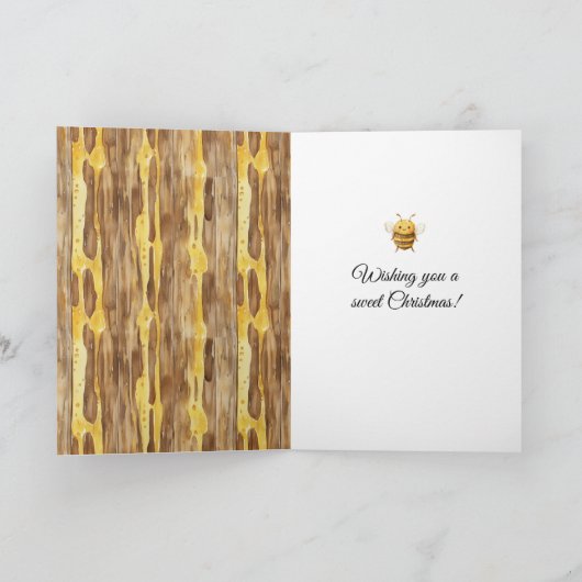 Honey Happy Bees Christmas   カード (内部)