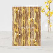 Honey Happy Bees Christmas   カード (黄色い花)