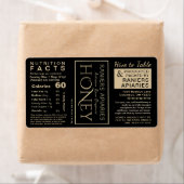 Honey Hex 3パネル栄養ファクト&乳児警告ズ ラベル (インサイチュ)