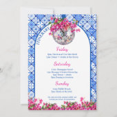 Honey Honey Dancing Queen Bachelorette Weekend  招待状 (裏面)