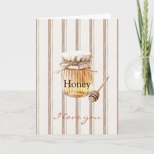 Honey, I Love You カード (正面)