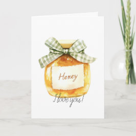 Honey, I love you Honey Jar カード