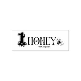 Honey Jar Honeybee Honeycomb Bee Apiary セルフインキングスタンプ