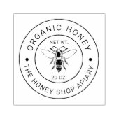 Honey Jar | Honeybee Honeycomb Bee Apiary ラバースタンプ (インプリント)