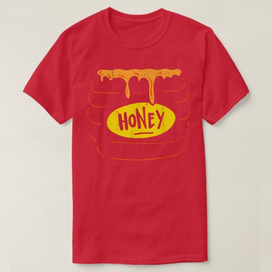 Honey Jar Pot Costume Funny Sweet Halloween  Tシャツ (デザイン正面)