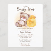 Honey jar teddy bear bear bearly wait budget invit (正面)