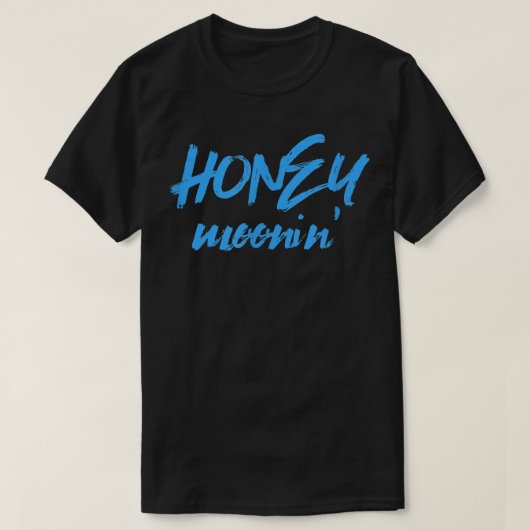 Honey Moonin夫婦カッコいいBlue Honeymoon Vac Tシャツ (デザイン正面)
