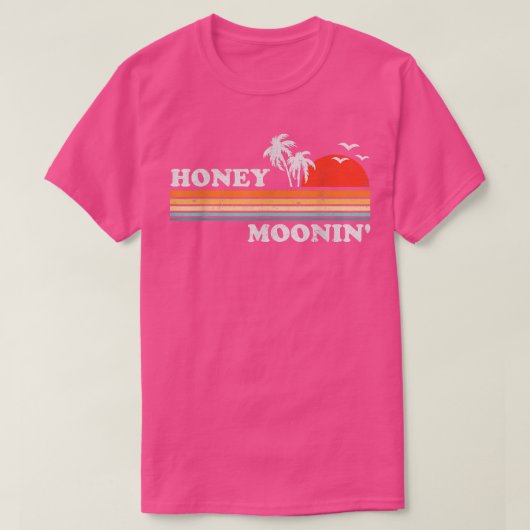 Honey Moonin Beach Honeymoon Vacation Men Women Co Tシャツ (デザイン正面)