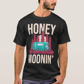 Honey Moonin Couples Wedding Just Married Matching Tシャツ