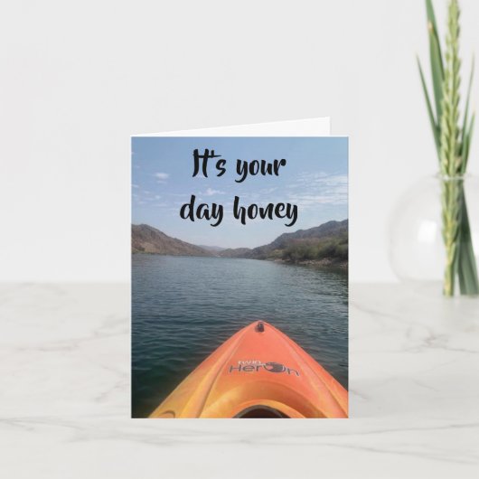 *HONEY* "NICE SMOOTH RIDE"あなたの誕生日 カード (正面)