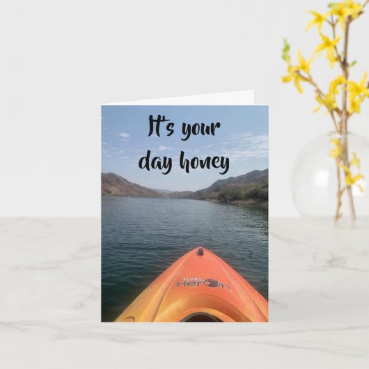 *HONEY* "NICE SMOOTH RIDE"あなたの誕生日 カード (黄色い花)