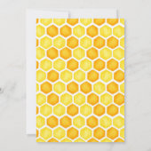 Honey One Honey Bee 1st Birthday Invitation 招待状 (裏面)