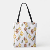 Honey Pine Cones Christmas トートバッグ (裏面)