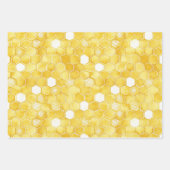 Honey Pine Cones Christmas ラッピングペーパーシート (正面2)