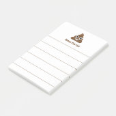 Honey Poo List Funny Poo Emoji ポストイット (アングル)