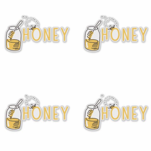Honey Sticker シール (正面)
