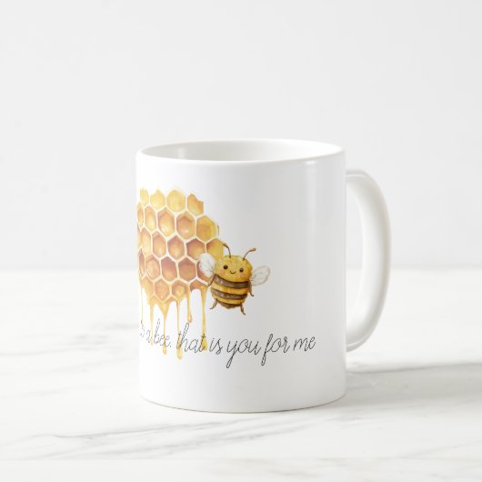 Honey to a Bee コーヒーマグカップ (正面右)
