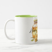 Honey Yellow Flowers I love you ツートーンマグカップ (左)