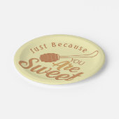 Honey Yellow Rustic Charm Party ペーパープレート (アングル)